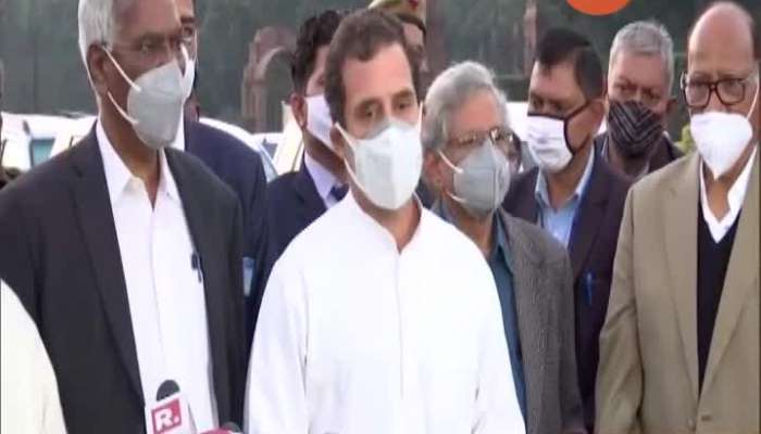 New Delhi Congress Leader Rahul Gandhi After Meeting President Of India Over Farmers Bill