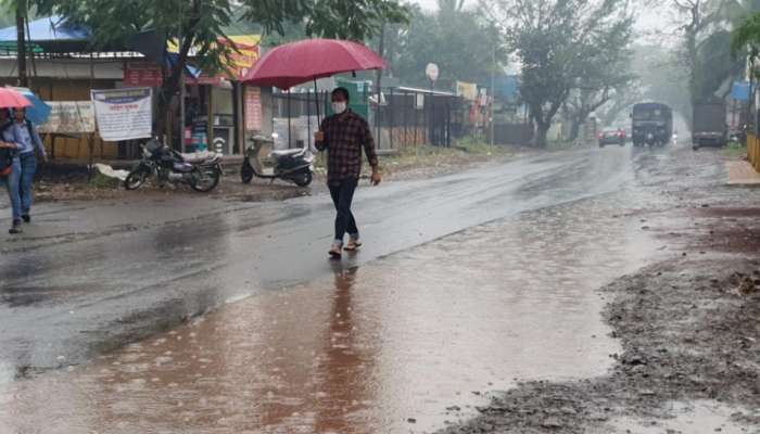 रायगड जिल्ह्यात पुन्हा अवकाळी पावसाला सुरुवात 