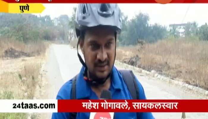 Pune Cyclist On His Way To Jamu Kashmir With Message Of Use Mask To Avoid Corona