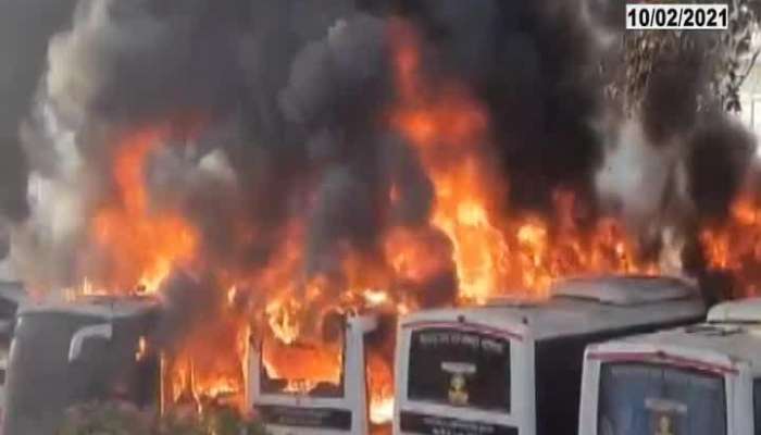 Satara Shivshahi Bus On Fire