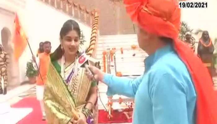 New Delhi Shiv Jayanti Celebrations With Sword Girl