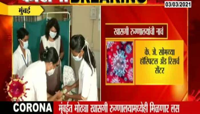 Mumbai 29 Private Hospital Corona Vaccination Update