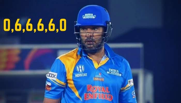 VIDEO: Yuvraj Singh is Back, युवराजची फटकेबाजी, सलग चार चेंडूत 6,6,6,6 