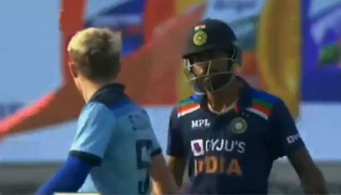 Ind vs ENG : मैदानावर पुन्हा भिडले सॅम कुरन आणि हार्दिक पांड्या