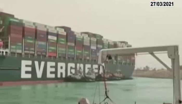 Suez Cannal Remains Blocked As Effort Made To Clear Blockage