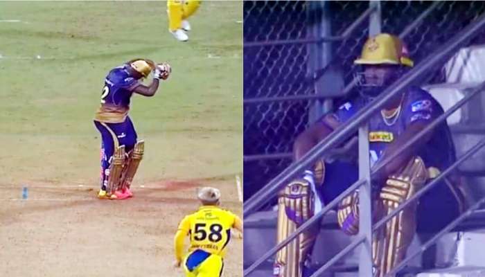 IPL 2021 CSK vs KKR: आऊट होताच आंद्रे रसेल झाला भावुक