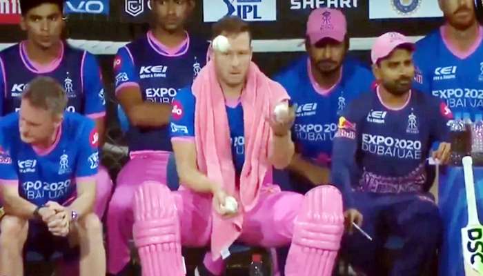IPL 2021: राजस्थानचा जादूगर! डेव्हिडचा डगआऊटमध्ये अतरंगी खेळ 