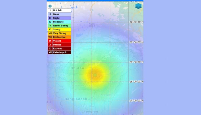 आसामच्या तेजपूर परिसरात भूकंपाचे तीव्र झटके; लोकांना अलर्ट राहण्याचे आवाहन