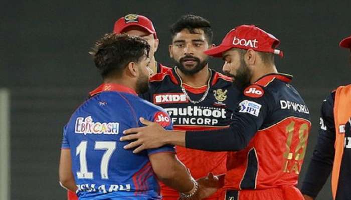 IPL 2021 RCB vs DC: पराभवानंतर पंत झाला भावुक, कोहलीनं डोक्यावरून फिरवला हात, व्हिडीओ