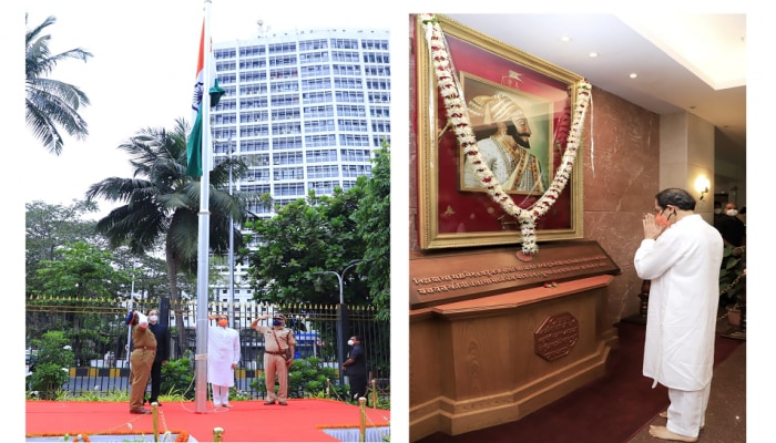 महाराष्ट्र दिनानिमित्त मंत्रालयात मुख्यमंत्री उद्धव ठाकरे यांच्या हस्ते ध्वजारोहण