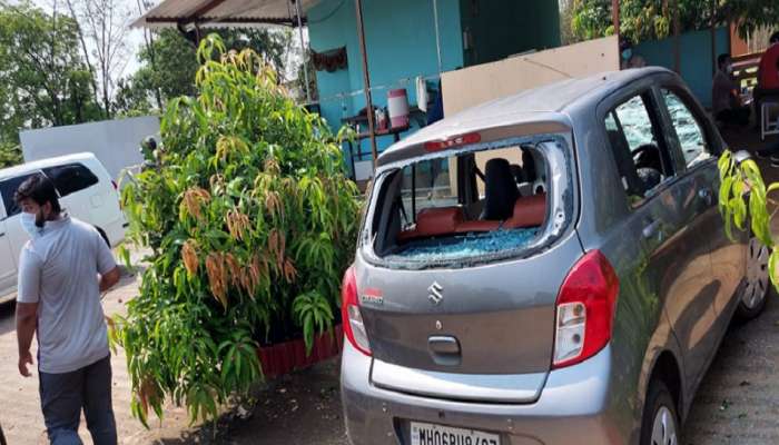 पॉस्‍को कंपनीच्‍या भंगारावरून शिवसेना-राष्‍ट्रवादीत पुन्‍हा राडा, गाड्यांची तोडफोड