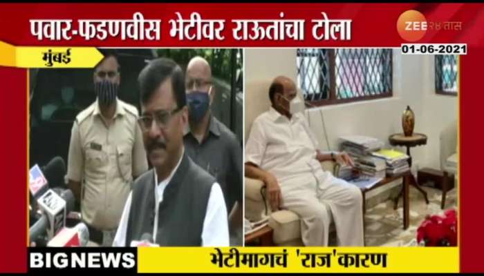 Mumbai Shivsena MP Sanjay Raut Taunts Devendra Fadnavis On Meeting Sharad Pawar