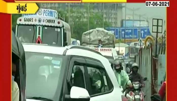 Mumbai Eastern Express Highway Heavy Traffic Jam On Day One Of Unlock