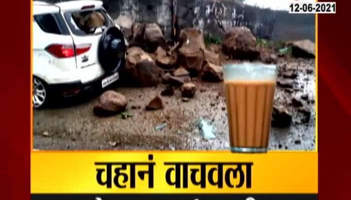 LANDSLIDE ON CAR IN MALSHEJ GHAT