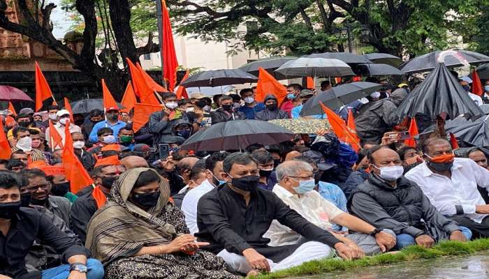 Maratha Arakshan Morcha Kolhapur : आंदोलनस्थळी आमदार-खासदारांची उपस्थिती 