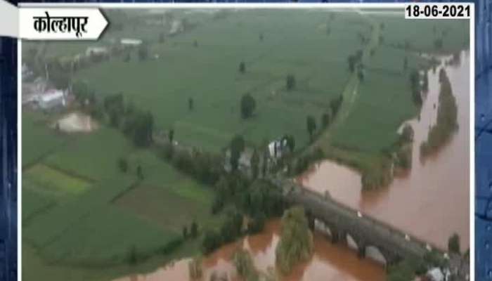  Kolhapur Panchaganga Water Level Rise From Heavy Rainfall