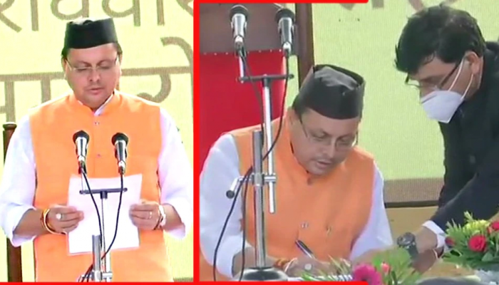 पुष्कर सिंह धमी यांनी घेतली उत्तराखंडच्या मुख्यमंत्री पदाची शपथ; सर्वात कमी वयाचे मुख्यमंत्री