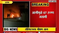  कोविड रुग्णालयाला मोठी आग, इतक्या रुग्णांचा मृत्यू