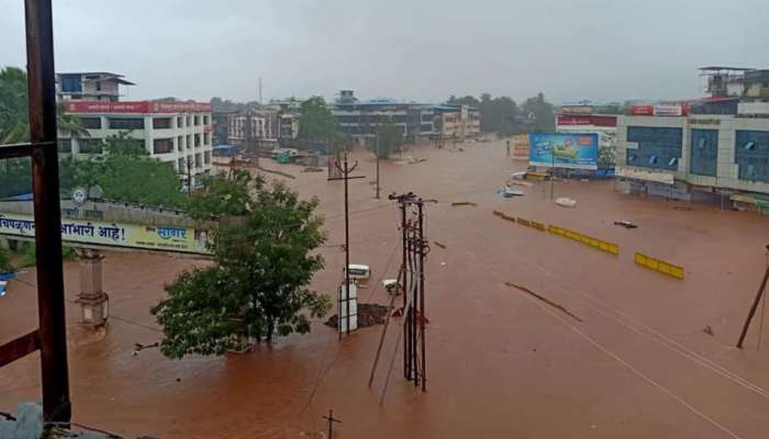 चिपळूण, खेड, संगमेश्वरमध्ये पावसाचा हाहाकार, पुराचे पाणी कायम; NDRF चे बचावकार्य सुरु