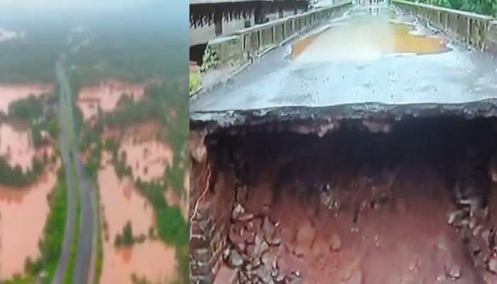 मुंबई - गोवा महामार्ग बंद; चिपळूणचा वाशिष्ठी पूल खचल्यामुळे मोठा धोका, वाहनांच्या रांगा