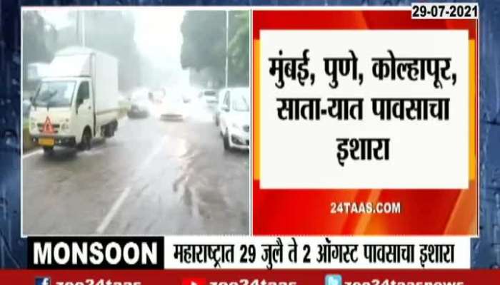 RAIN ALERT FROM 29TH JULY TO 2ND AUGUST IN MAHARASHTRA