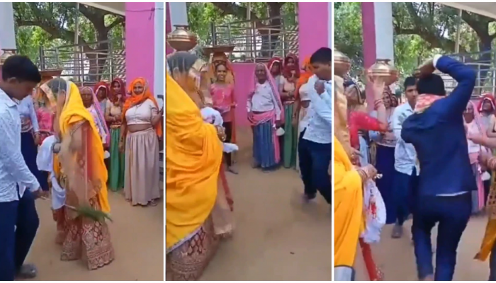 खोटं खोटं म्हणत भावानं बहिणीला खरंच बदडलं, अखेर या लग्नात असं काय घडलं? पाहा व्हिडीओ 