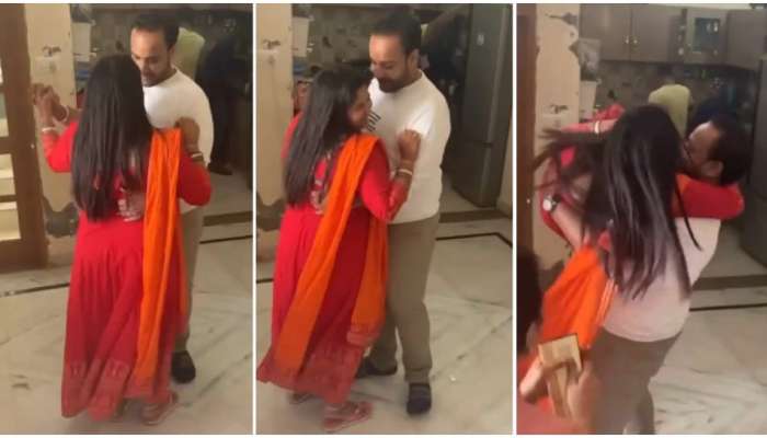 Couple Video: डान्स करताना नवऱ्याने अचानक असं काही केलं की, सर्वांसमोर अशी लाजली पत्नी 