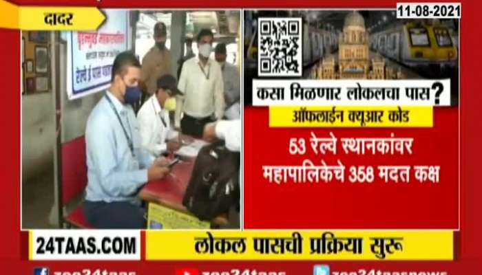 Mumbai Dadar Process Of Covid Certificate Verification For Railway Pass