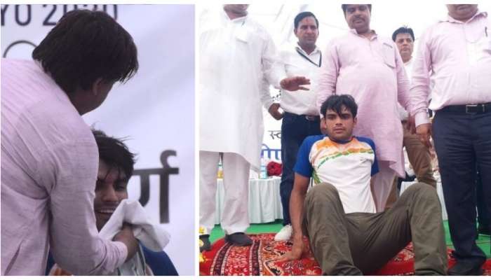 Neeraj Chopra Health Update : कार्यक्रमादरम्यान नीरच चोप्राची तब्बेत बिघडली, डॉक्टरांनी दिलं हे कारण?