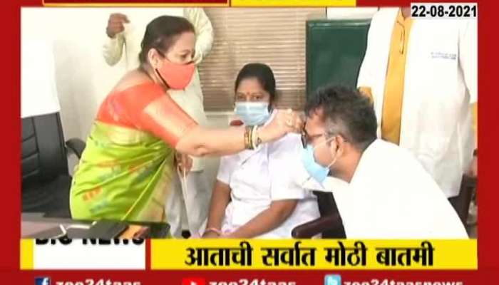 Mumbai Mayor Kishori Pednekar Tie Rakhi To Nurses And Doctors And Covid Warriors