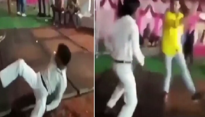 Viral video : खराखुरा &#039;कमरतोड डान्स&#039; पाहून तुम्हाला हसूही येईल आणि रागही... कसं एकदा पाहा....