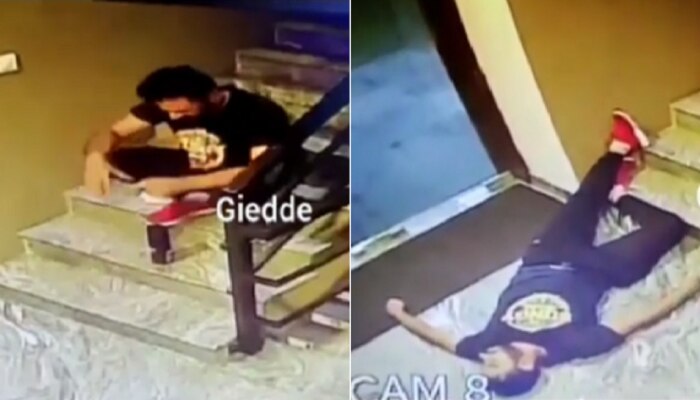 अति व्यायाम तरुणाच्या जिवावर बेतलं...अखेरच्या 2 मिनिटांचा व्हिडीओ CCTV कैद