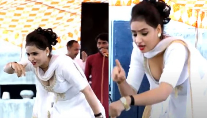 Haryanvi Dance : सपनानंतर आता ही संजना चौधरी कोण? डान्सरचा व्हिडिओ व्हायरल