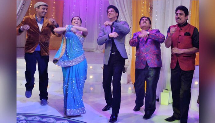 TMOC : दया बेनसोबत गरबा खेळण्याचा मोह Shah Rukh Khanला ही आवरेना....पाहा व्हायरल व्हिडीओ