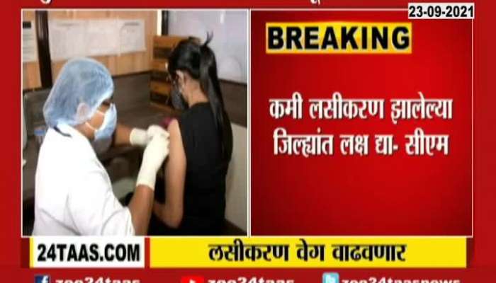 CM Uddhav Thackeray Gave Instructions To Speed Up for Vaccination