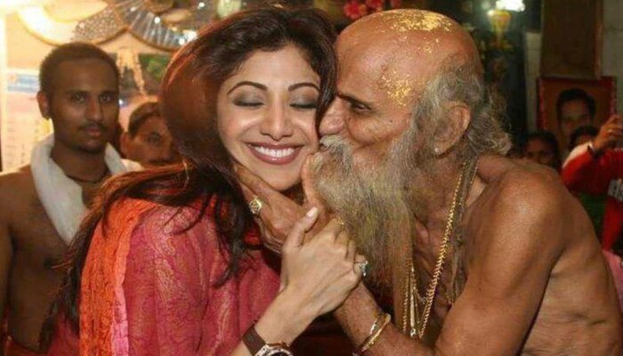 Shilpa Shetty ला जेव्हा साधूने केलं होतं  KISS, अभिनेत्रीने दिलं हे स्पष्टीकरण 