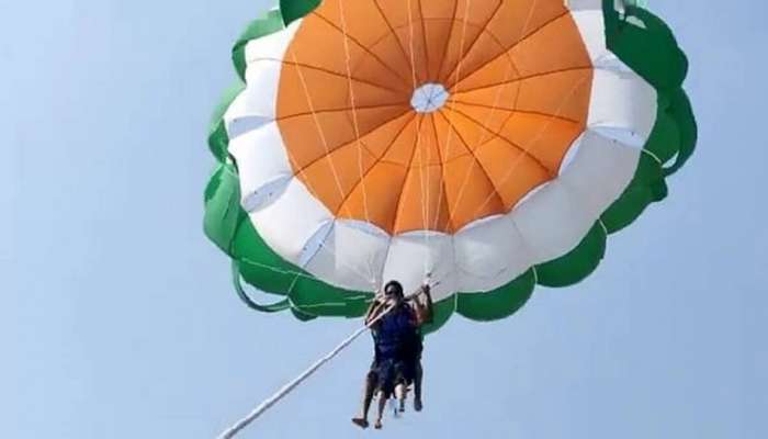 LIVE Parasailing Scare Video : पॅरासेलिंग करताना दोरी तुटल्याने जोडप्याचा भीषण अपघात