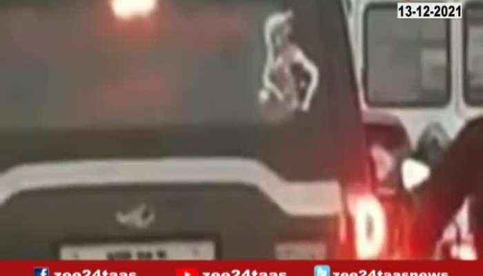 clean Chatrapati Shivaji Maharaj sticker on car viral video