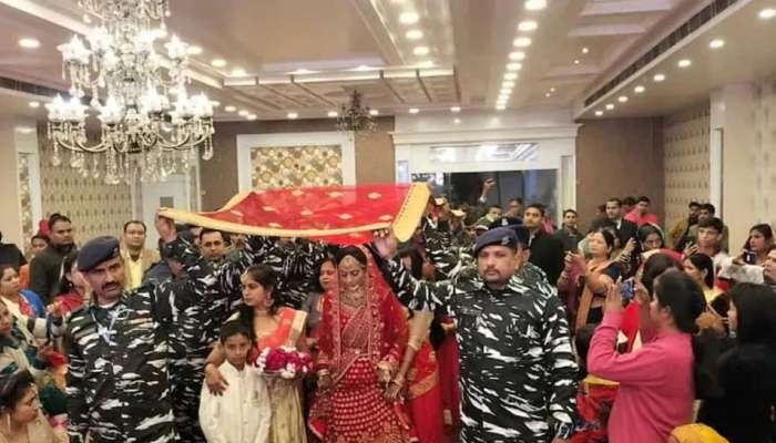 जम्मू-काश्मीरमध्ये जवान शहीद, CRPF सहकाऱ्यांनी बहिणीचे लावून दिले लग्न; पाहा भावनिक व्हिडिओ  