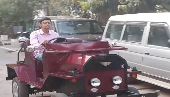 या पठ्ठ्याने बनवली रेट्रो लुकची शानदार इलेक्ट्रिक कार; फक्त 30 रुपयात इतक्या किमीपर्यंत धावणार