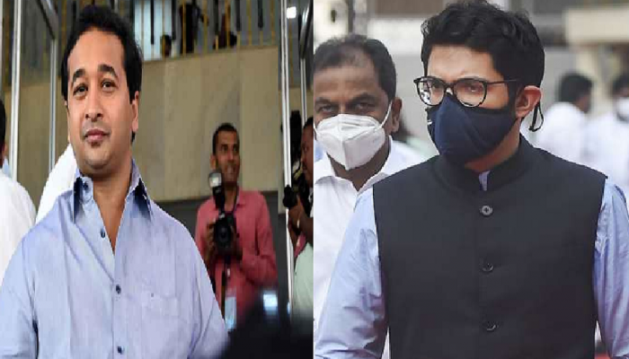 नितेश राणेंनी आदित्य ठाकरेंना ''म्याऊ म्याऊ'' केलं, त्यावर शिवसेनेचंही कडक उत्तर