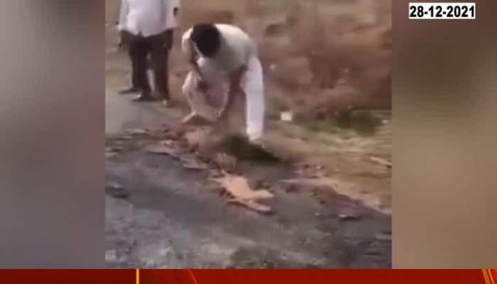 Viral Video Maharashtra Villagers Question For Poor Road Conditions