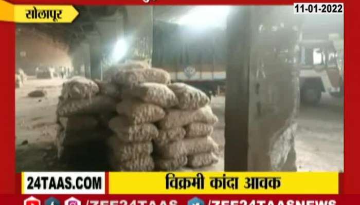 Solapur Market Committee Announce Holiday For Over 1000 Trucks Of Onion Arrive In Yard