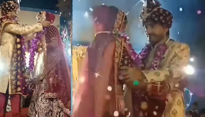 कमाल माझ्या बायकोची; भर मंडपात नवरदेवाला नवरीबाई वाचवते तेव्हा... Video Viral 