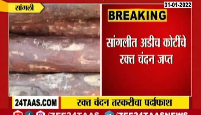 Sangli Police Seized 1 Ton Of Red Chandan