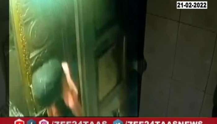 Baramati Temple Robbery CCTV Footage 21 February 2022 Zee24Taas
