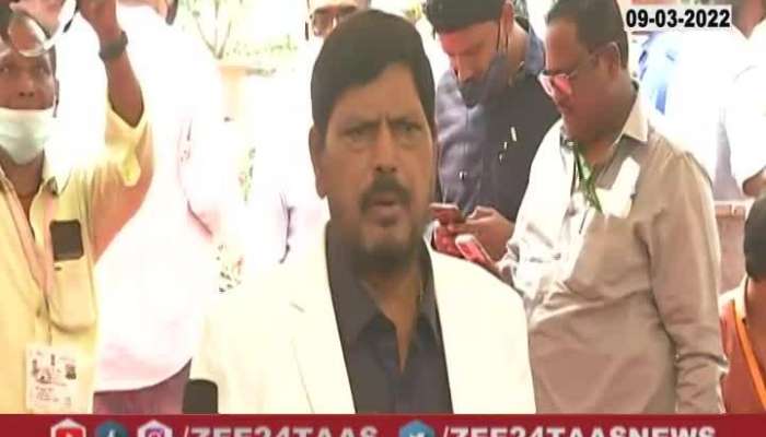 Union Minister Ramdas Athwale Brief Media Uncut On Nawab Malik Resignation 