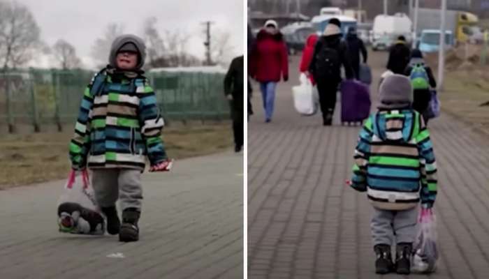 Russia Vs Ukraine War | ना आई... ना बाबा.. रडणाऱ्या मुलाकडे पाहून जग सुन्न झालं