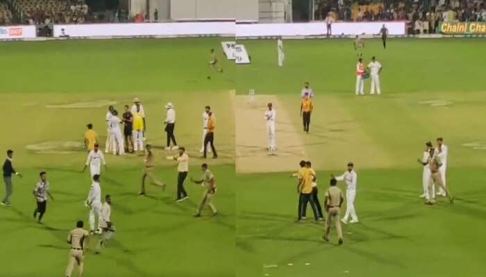 भारतीय क्रिकेटपटुंची सुरक्षा धोक्यात; एक जण थेट पोहोचला विराटजवळ