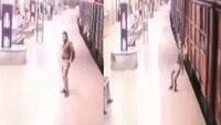 चक्कर येऊन पोलीस कोसळला रुळावर, आणि तितक्यात आली मालगाडी... धक्कादायक VIDEO